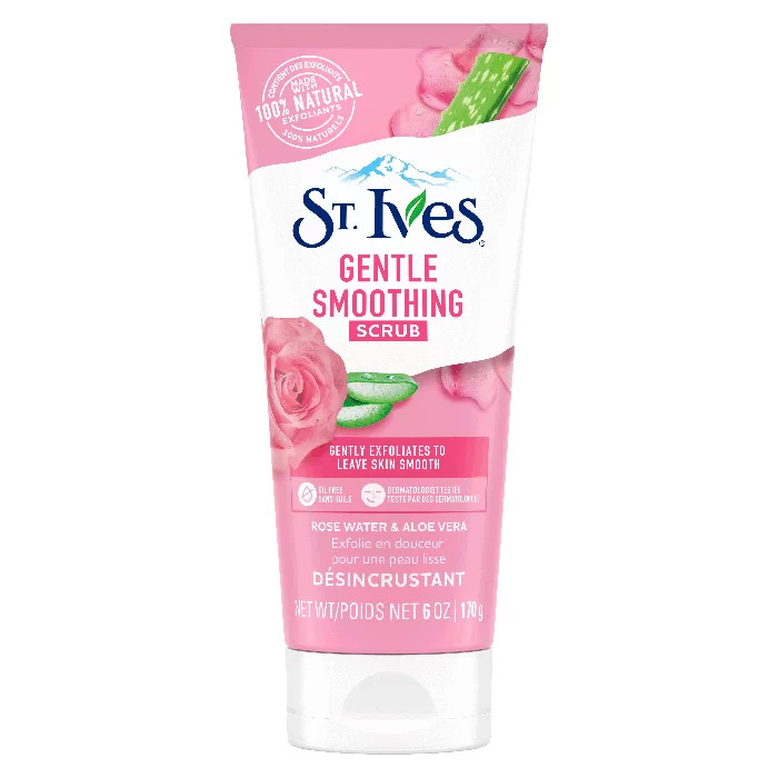 اسکراب لایه بردار گل رز و آلوئه ورا سینت ایوز مدل Gentle Smoothing