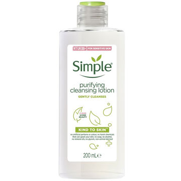 شیر پاکن سیمپل مدل cleansing lotion پوست خشک حجم 200 ml