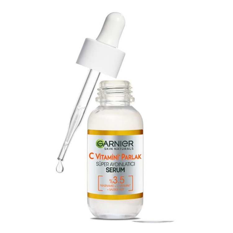 سرم ویتامین سی گارنیر مدل Vitamin C حاوی نیاسینامید حجم 30ml