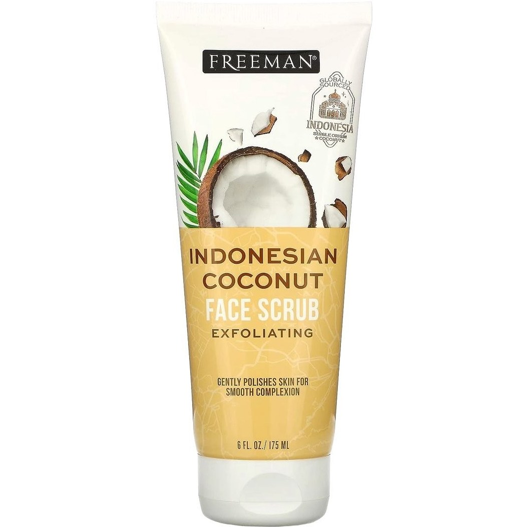 ماسک و اسکراب صورت نارگیل اندونزی لایه بردار فریمن حجم175 میل  17INDONESIAN COCONUT FACE MASK+SCRUB