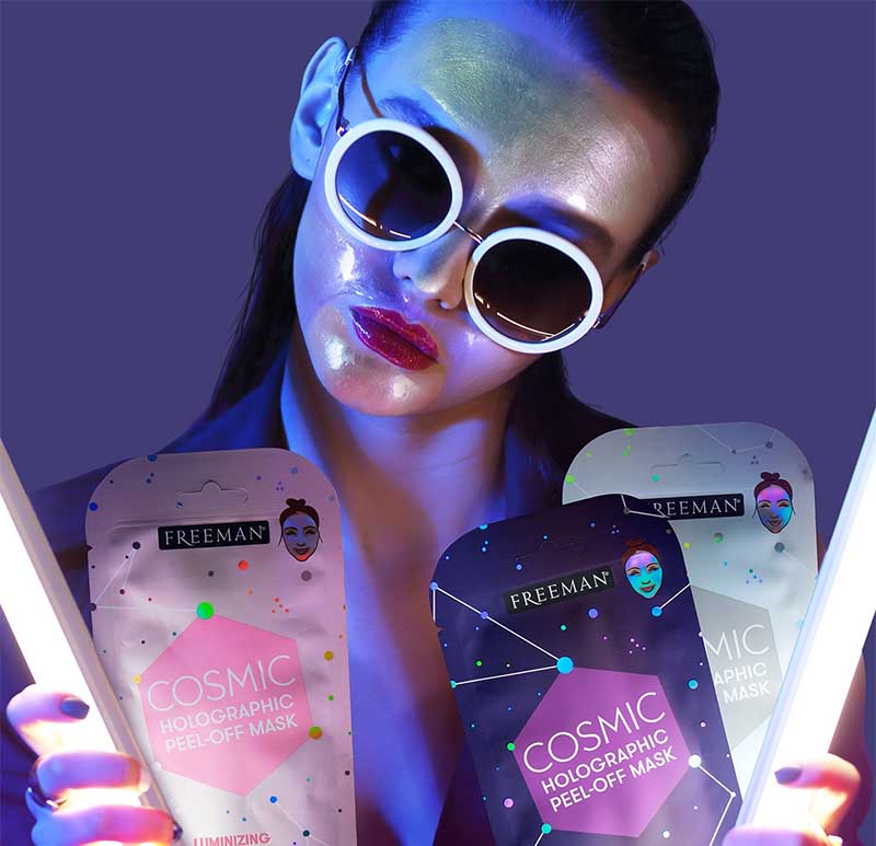 پیلاف ماسک لایه بردار آمتیست کیهانی آبرسان فریمن COSMIC HOLOGRAPHIC PEEL-OFF MASKحجم 175 میل