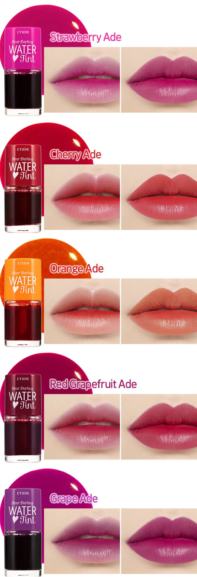 تینت مایع لب و گونه اتود هاوس مدل Water Tint