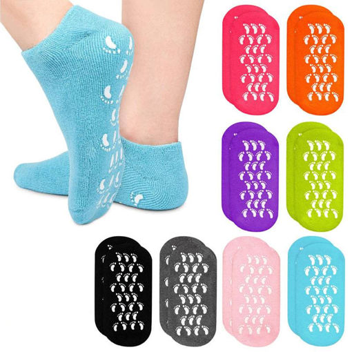 جوراب سیلیکونی مراقبت و ضد ترک پا Spa Gel Socks اورجینال