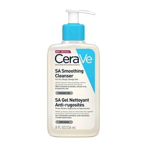 ژل شسستشو SA Smoothing صاف و نرم کننده پوست زبر و خشک Cerave حجم 236ml