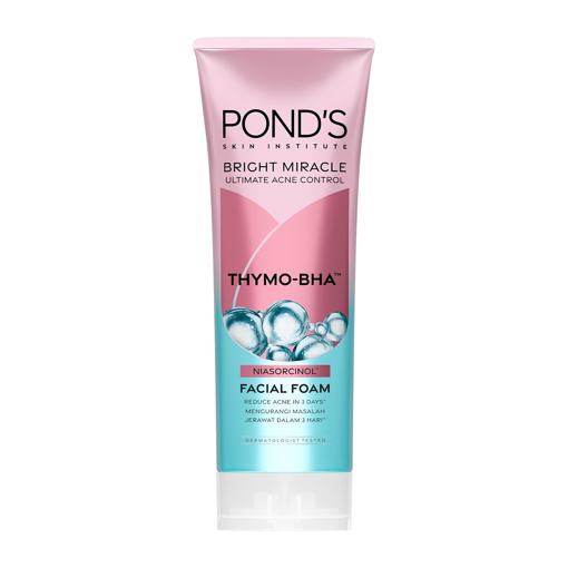 فوم شوینده صورت ضد جوش و روشن کننده پوندز PONDS مدل THYMO-BHA