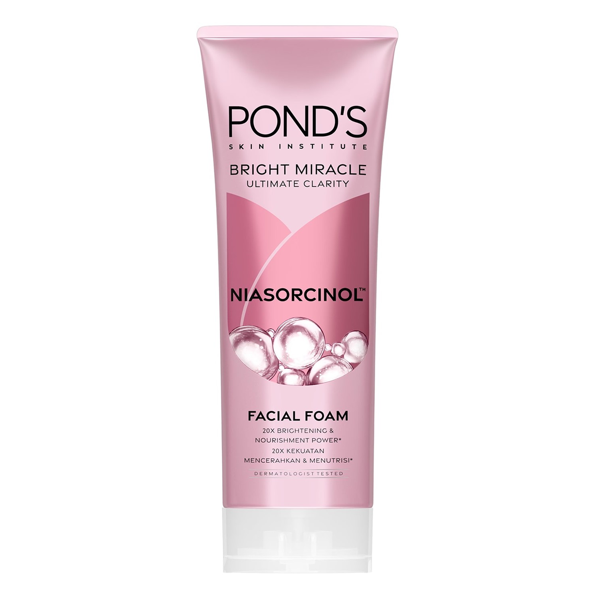 فوم شوینده صورت ضد جوش و روشن کننده پوندز PONDS مدل NIASORCINOL