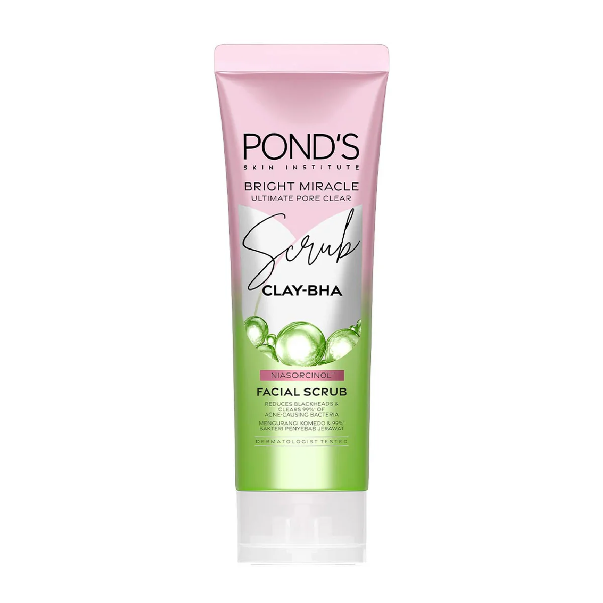 فوم شوینده صورت روشن کننده وضد جوش زغالی پوست چرب پوندز PONDS مدل CLAY-BHA