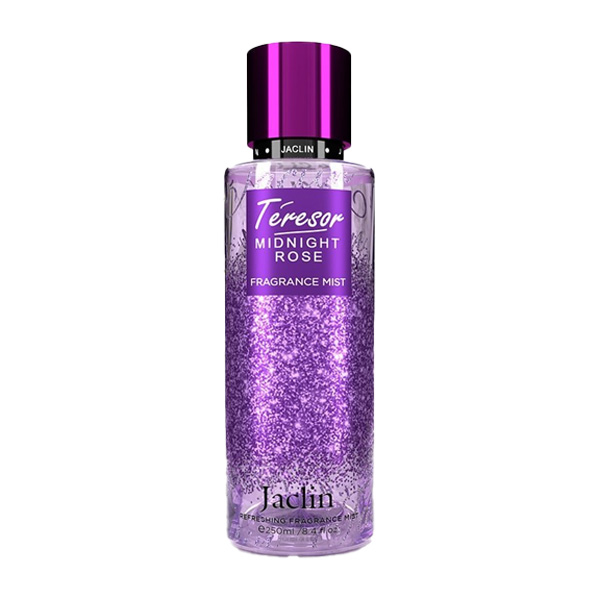 بادی اسپلش ژاکلین مدل teresor midnight rose رایحه لانکوم میدنایت رز حجم 250ml