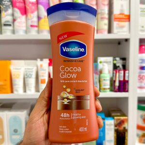 لوسیون بدن وازلین رایحه کاکائو نارگیل Cocoa Glow حجم 400ml