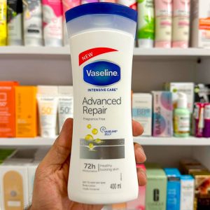 لوسیون بدن وازلین 72 ساعته مدل بدون رایحه Advanced Repair حجم 400ml