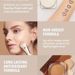 بالم کرم پودر فول کاور شیگلم مدل FULL COVERAGE FOUNDATION