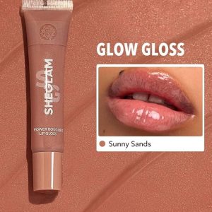 لیپ گلاس شیگلم مدل Sheglam Power Bouquet Lip Gloss Sunny Sands