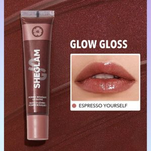 لیپ گلاس شیگلم مدل Sheglam Power Bouquet Lip Gloss Espresso Yourself