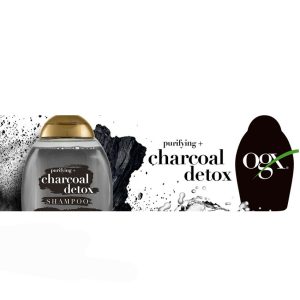 شامپو ذغالی او جی ایکس OGX مدل Charcoal detox