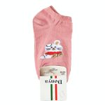 ست 4 جفت جوراب دخترانه رنگی گربه ای - Image 5