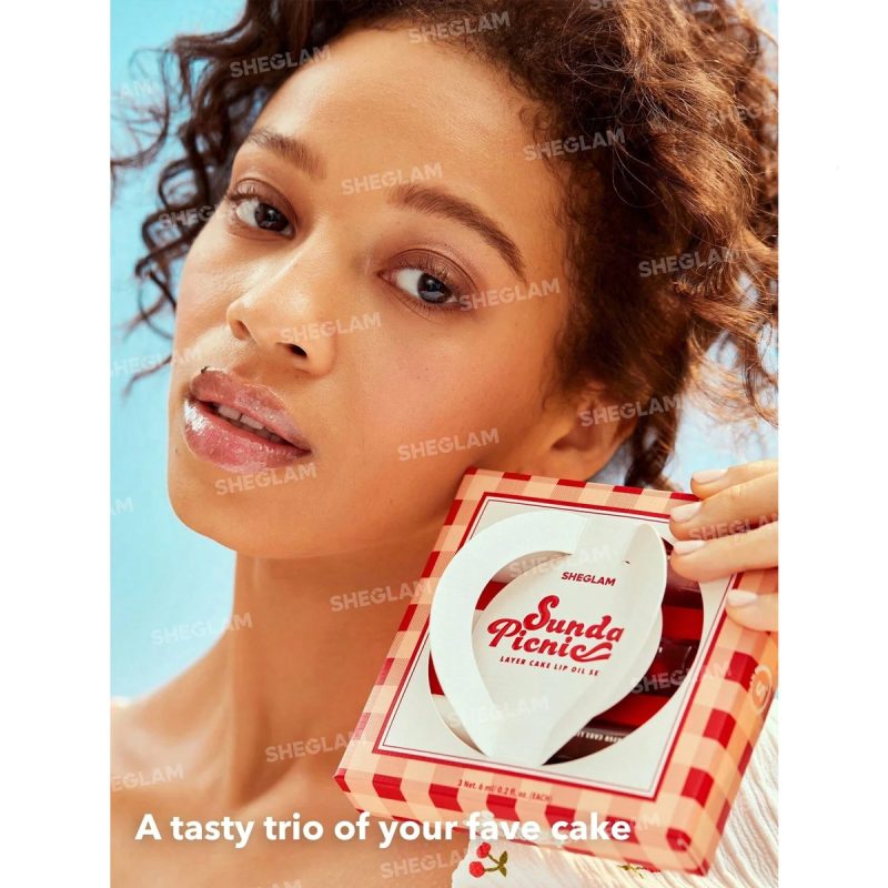 پک 3 عددی روغن لب شیگلم SHEGLAM مدل Sunday Picnic Layer Cake - Image 3
