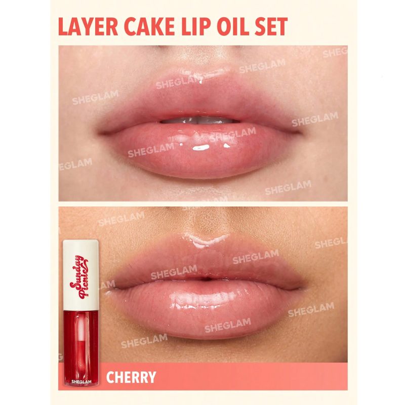 پک 3 عددی روغن لب شیگلم SHEGLAM مدل Sunday Picnic Layer Cake - Image 6
