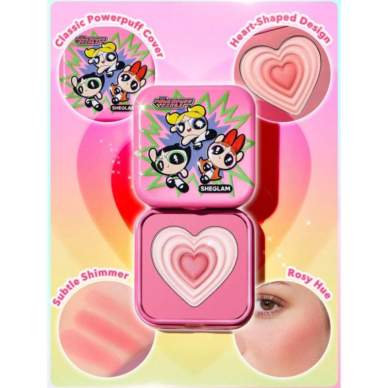 رژگونه پودری قلبی کالکشن The Powerpuff Girls شیگلم - Image 5