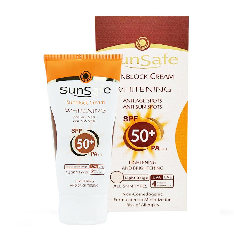 کرم ضد آفتاب سان سیف روشن کننده پوست SPF50 رنگی حجم 50ml