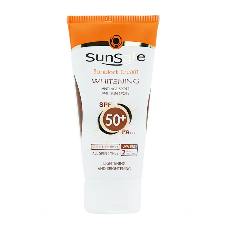 کرم ضد آفتاب سان سیف روشن کننده پوست SPF50 رنگی حجم 50ml