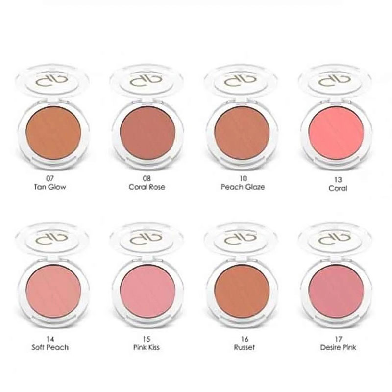 رژگونه پودری گلدن رز مدل Soft & Silk