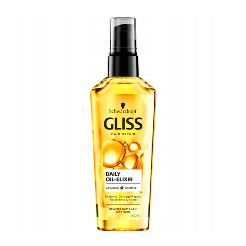 سرم مو آرگان و ویتامین E گلیس Gliss مدل Daily Oil Elixir