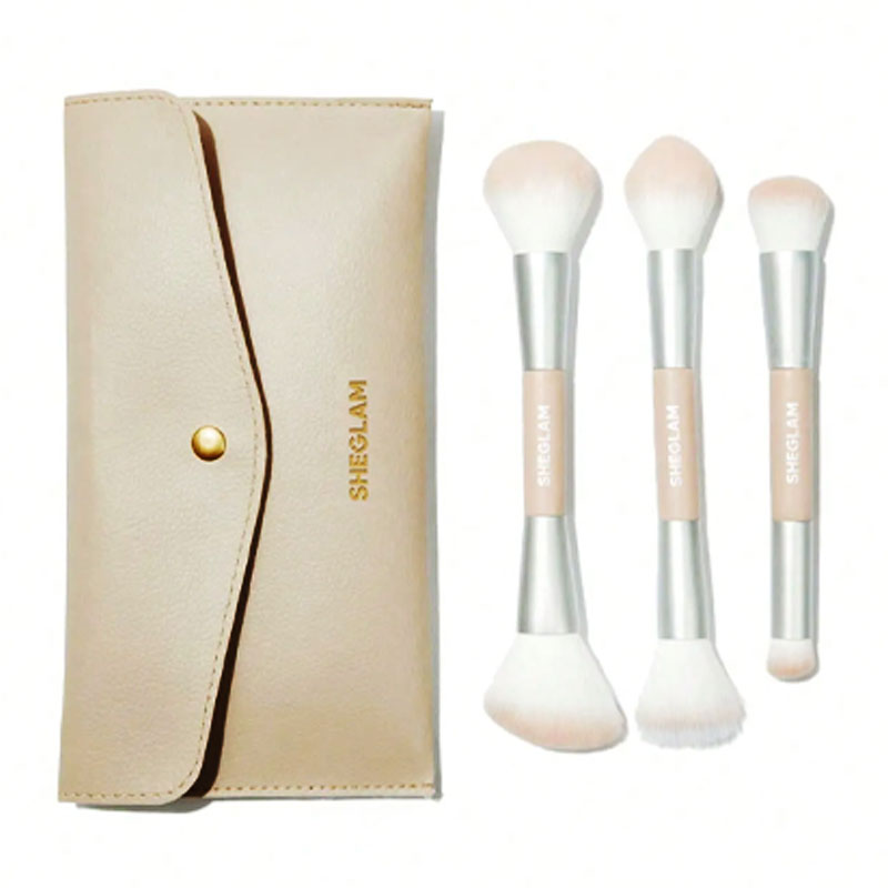 ست براش سه عددی صورت شیگلم به همراه کیف Glam