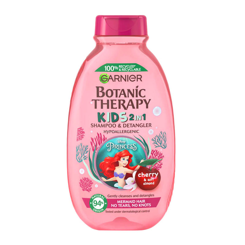 شامپو کودک 2 در 1 گیلاس و بادم ultra doux گارنیر ضد حساسیت حجم 400 میل