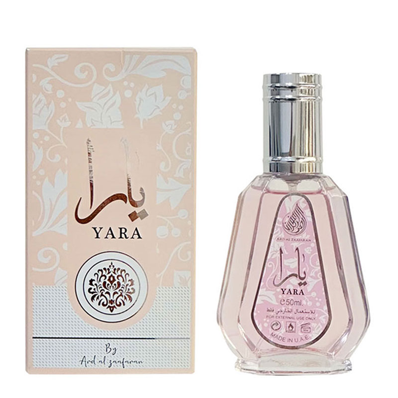 ادکلن زنانه رایحه یارا فراگرنس الزعفران حجم 50 میل