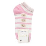 ست 4 جفت جوراب ساق کوتاه زنانه فانتزی صورتی - Image 5