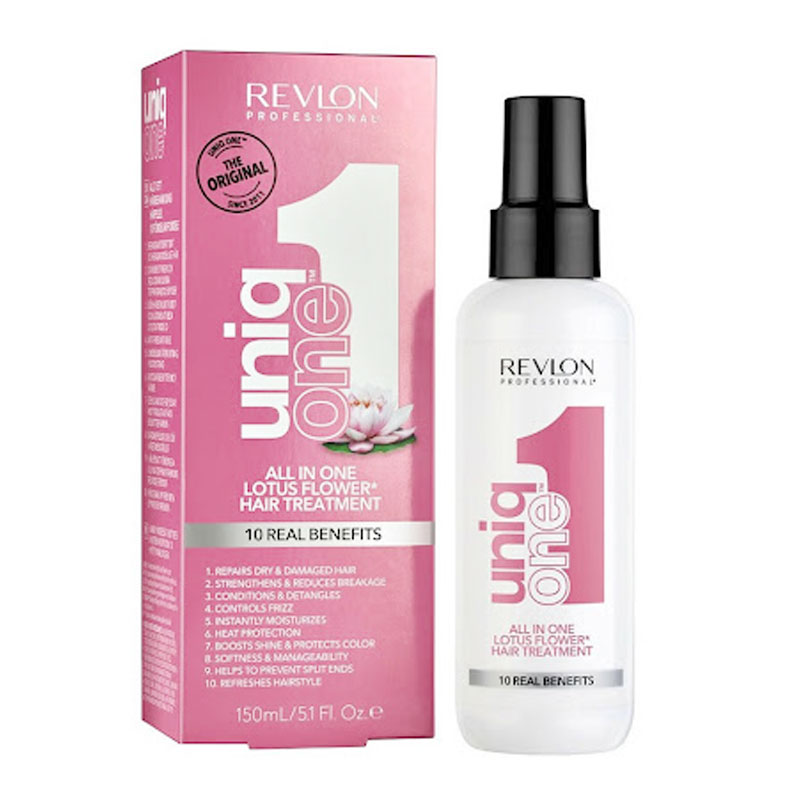 اسپری مو 10 کاره گل لوتوس یونیک وان Uniq one حجم 150ml