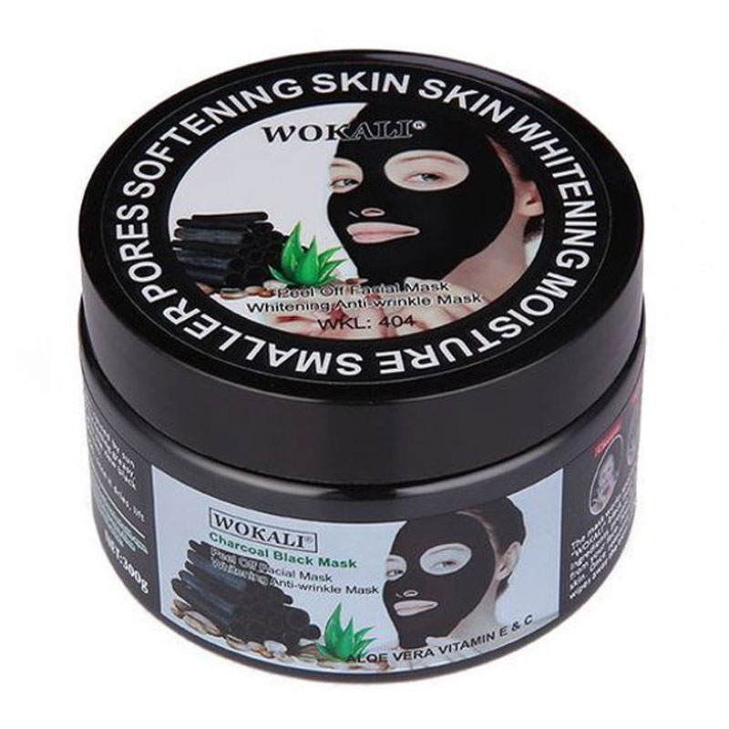 ماسک پیل آف صورت زغال وکالی Wokali (بلک ماسک) حجم 300 گرم