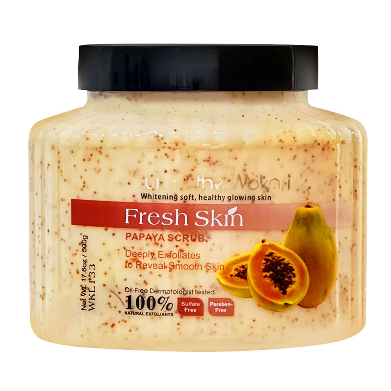 اسکراب صورت و بدن میوه پاپایا وکالی حجم 500 گرم