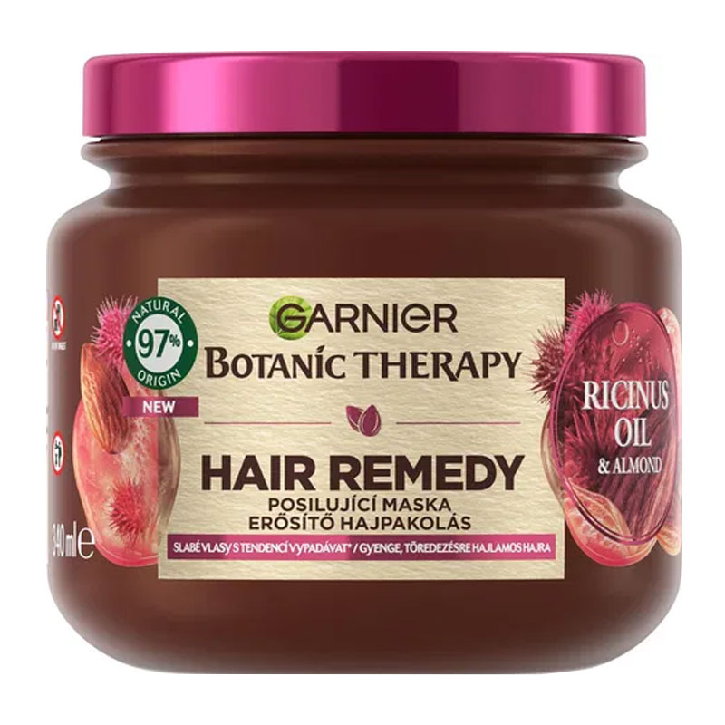 ماسک مو ضد ریزش گارنیر Garnier حاوی روغن بادام و کرچک حجم 340ml