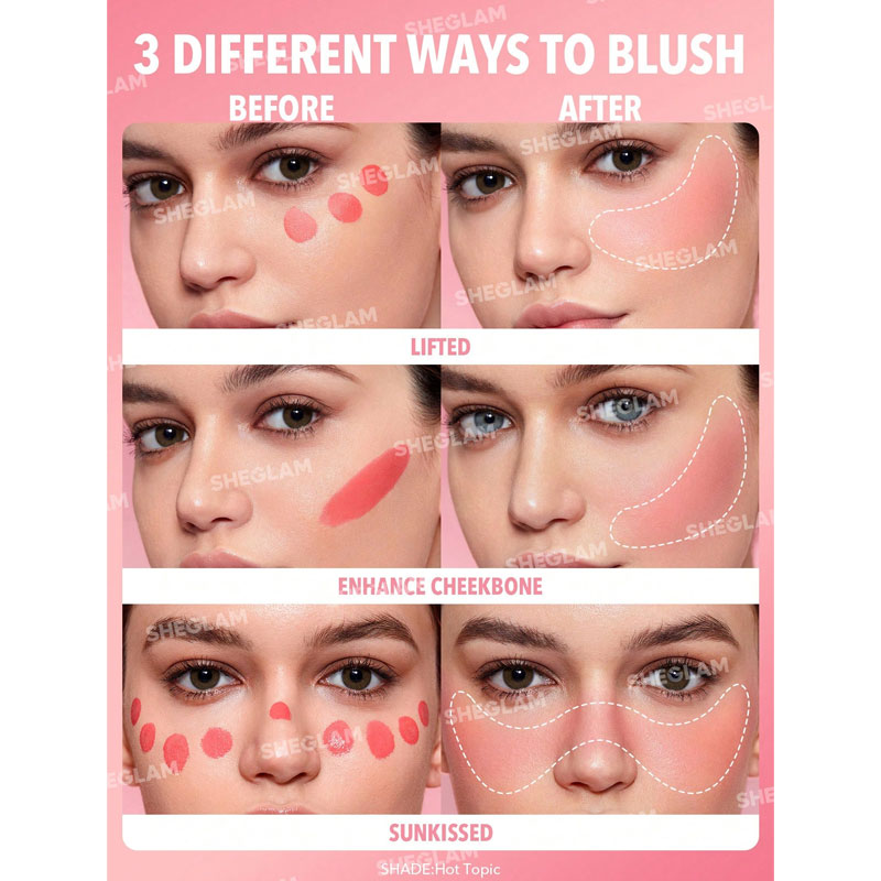 کالکشن کلاسیک رژگونه مایع شیگلم SHEGLAM سری Color bloom