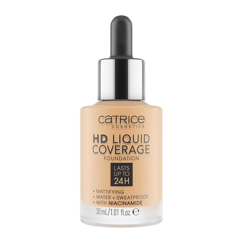 کرم پودر کاتریس Catrice مدل HD liquid coverage حجم 30ml