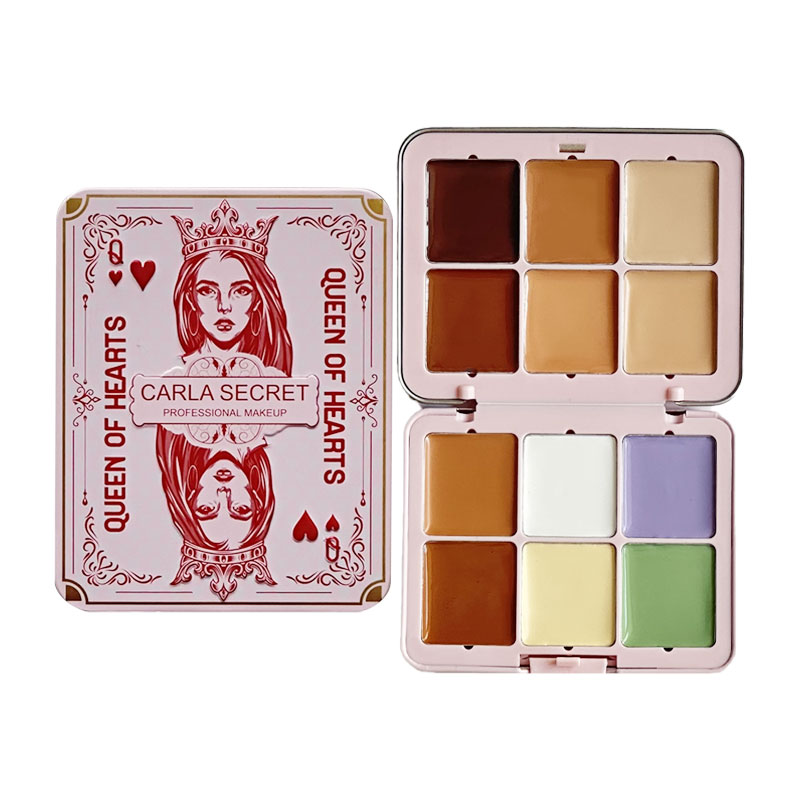 پالت کانتورینگ و هایلایتر حرفه‌ ای Carla Secret مدل Queen of Hearts