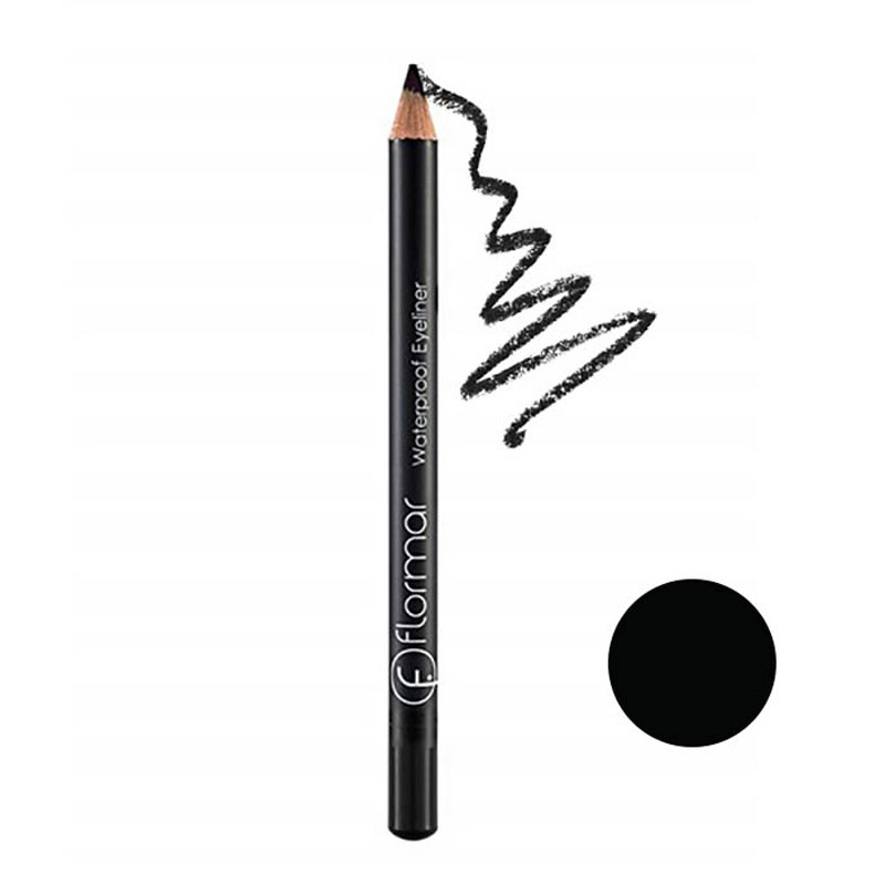 مداد چشم مشکی ضدآب فلورمار flormar مدل Waterproof کد 101
