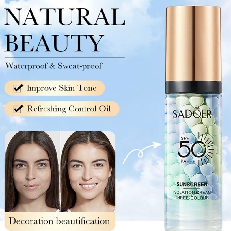 پرایمر رنگین کمانی حاوی ضد آفتاب SPF50 سادور SADOER