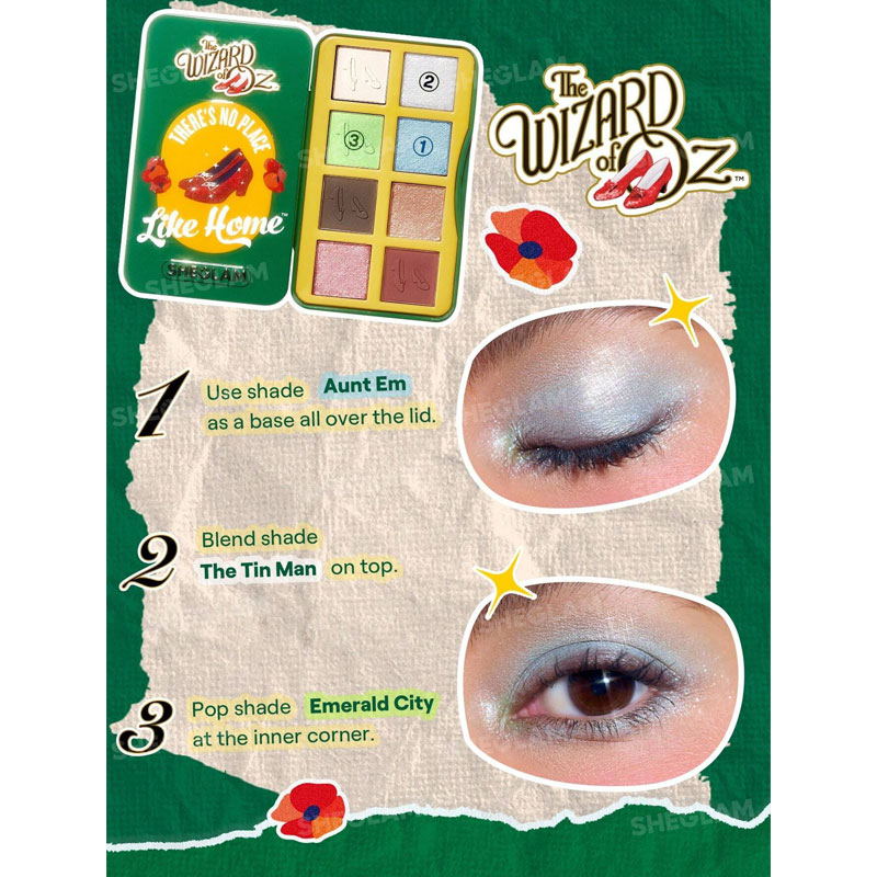 پالت سایه چشم شیگلم SHEGLAM مدل No Place Like Home کالکشن The Wizard of OZ™ پالت سایه چشم شیگلم SHEGLAM مدل No Place Like Home کالکشن The Wizard of OZ™
