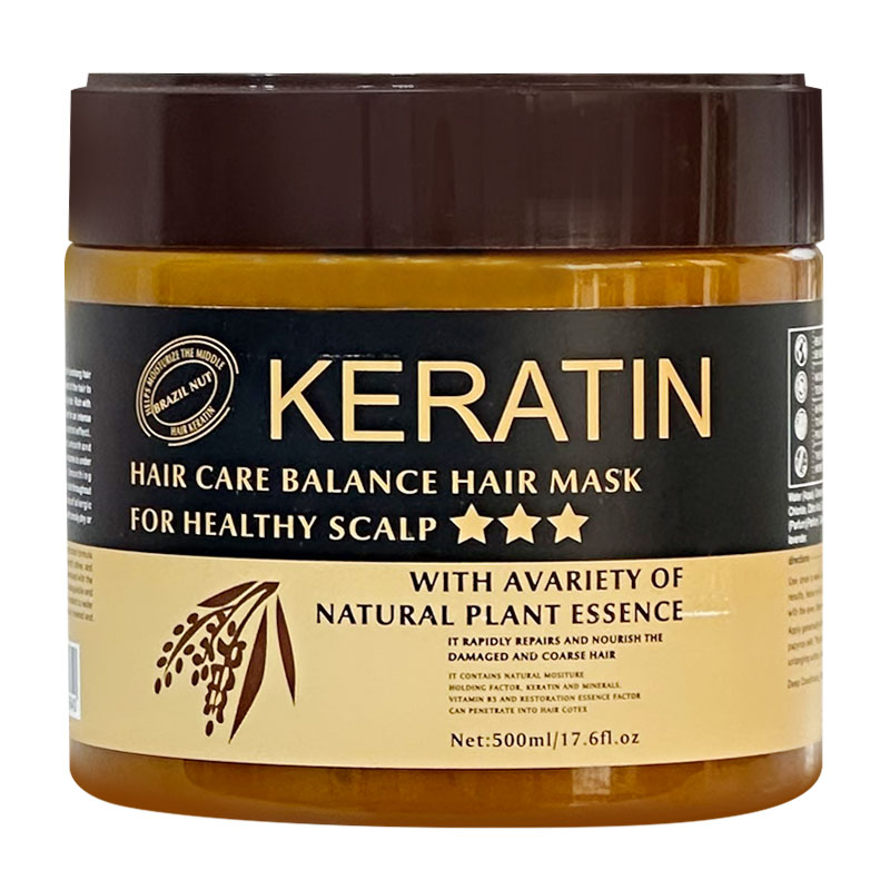 ماسک مو کراتین Keratin مدل Hair care balance حجم 500ml