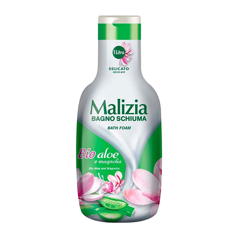 شامپو بدن مالزیا Malizia رایحه آلوئه ورا و گل مگنولیا Bio Aloe e Mangolia حجم 1000ml