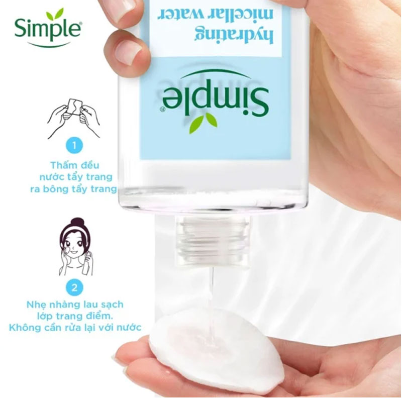 میسلار واتر آبرسان سیمپل Simple Hydrating Micellar Water حجم 400ml