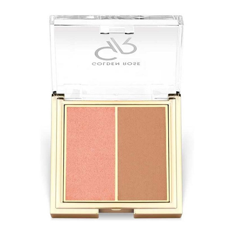 پالت رژ گونه دو رنگ گلدن رز Golden Rose مدل Iconic Blush Duo