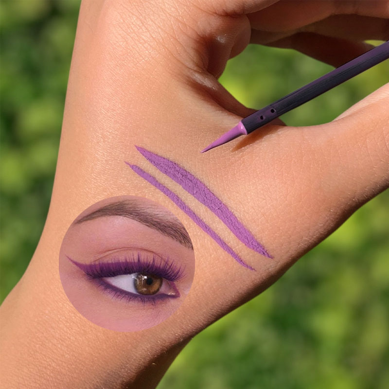 خط چشم رنگی بنفش گلدن رز مدل Flash liner رنگ Plum Purple