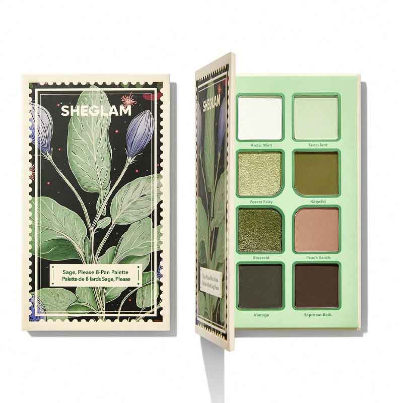 پالت سایه چشم شیگلم SHEGLAM مدل Sage Please 8 Pan Palette