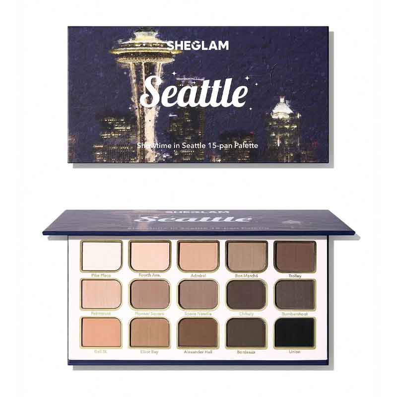 پالت سایه چشم 15 رنگ شیگلم Sheglam مدل Showtime in Seattle