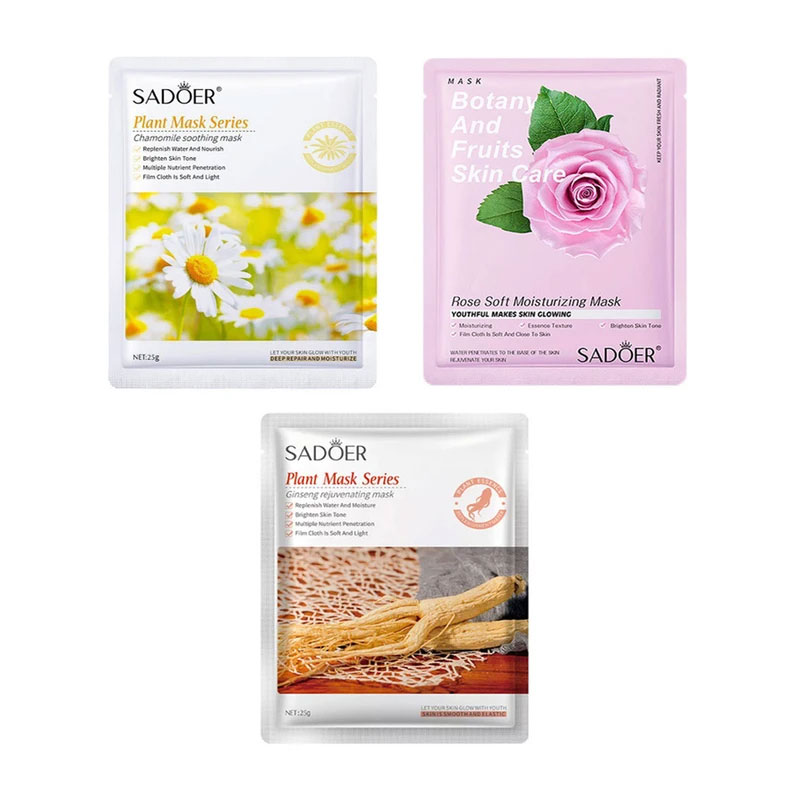 پک اقتصادی 3 عددی رندوم ماسک های صورت