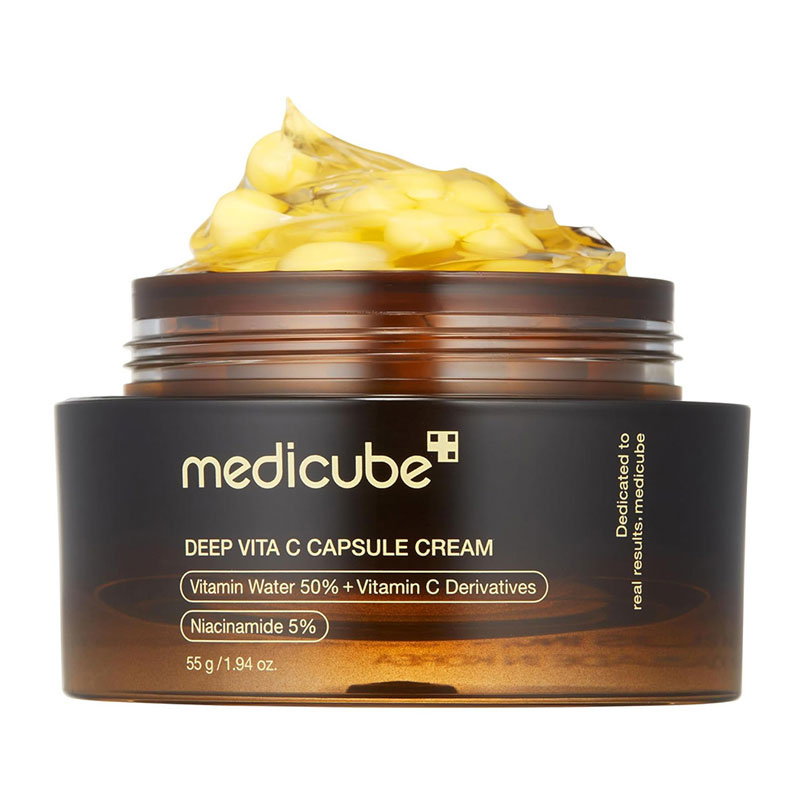 کرم ترمیم کننده ویتامین سی مدی کیوب Medicube مدل Deep Vita C Capsule Cream