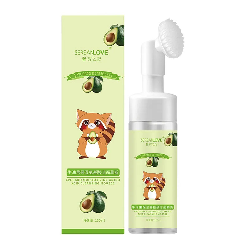 فوم شوینده براش دار راکونی آوواکادو سرسان لاو Sersanlove حجم 150ml